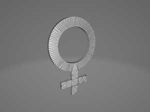 female symbol Modelo de Impressão 3D