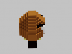 goomba voxel Modelo de impresión 3D
