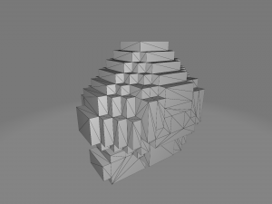 goomba voxel Modelo de impresión 3D