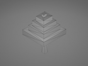 pack voxels trees Model 3D