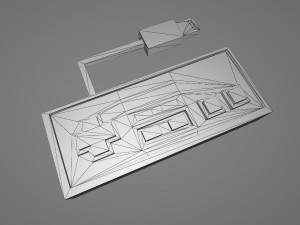 game console voxel 3Dモデル