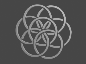 planet flag symbol 3D Druckmodell