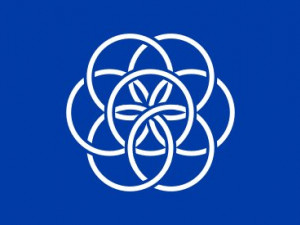 planet flag symbol 3D Druckmodell