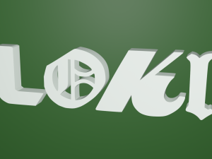 loki logo 3D 프린트 모델