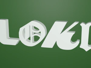 логотип локи 3D Принт Модель