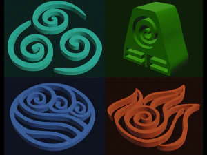 simbolos de avatar Modelo 3D