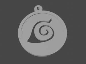 keychain-necklace anime symbol 3D-Druckmodell