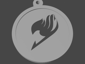 keychain-necklace anime symbol 3D-Druckmodell