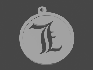 keychain-necklace anime symbol 3D-Druckmodell