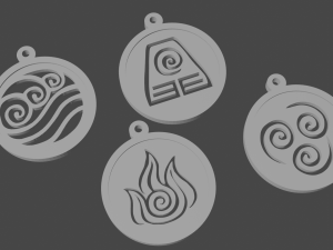 keychain-necklace avatar symbol Model do druku 3D