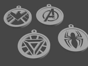 pack keychain-necklace 3D Print Model