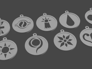 pack keychain-necklace 3D Print Model