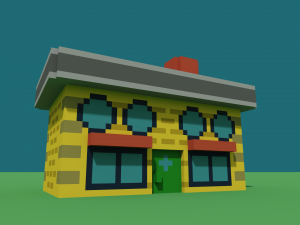 pokemon professor oak laboratory voxel Model do druku 3D