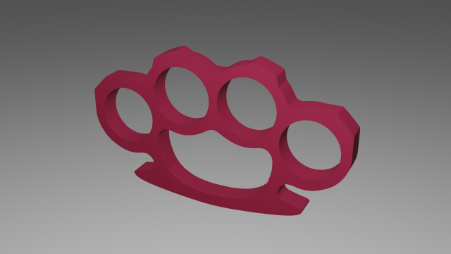knuckes duster Model 3D .c4d .max .obj .3ds .fbx .stl .blend 