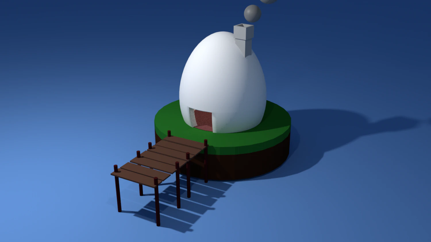 egg house 3D Model .c4d .max .obj .3ds .fbx .stl .blend 