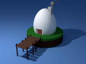 casa de ovo Modelo 3D