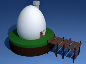 egg house Modelo 3D