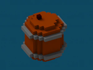 voxel barrel 3D Model