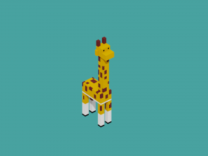 pack animal voxel Modèles 3D en vedette