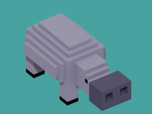 pack animal voxel Modèles 3D en vedette