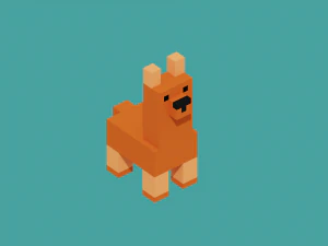 pack animal voxel 3D Print Model