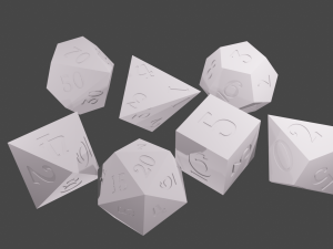 rol dice 3D Model