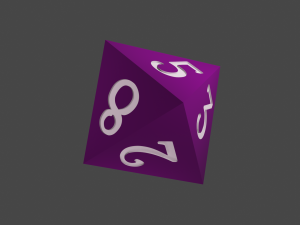 rol dice 3D Model