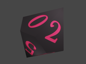 rol dice 3D Model