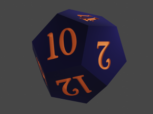 rol dice 3D Model