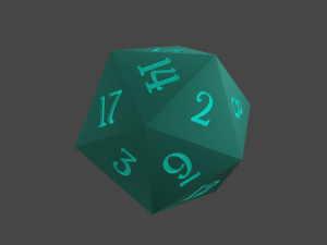 rol dice 3D Model