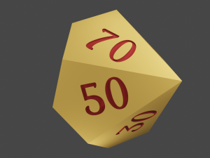 rol dice 3D Model