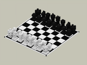 voxel chess Modèles 3D en vedette