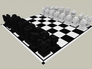 voxel chess Modèles 3D en vedette