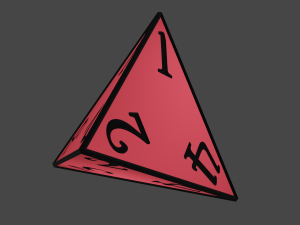 rol rpg dice 3D Baskı Modeli