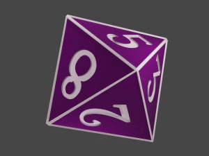 롤 RPG 주사위 3D 프린트 모델