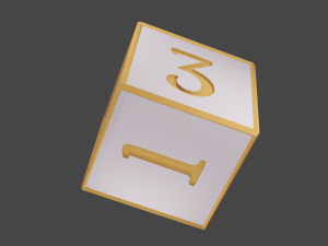 rol rpg dice 3D Baskı Modeli