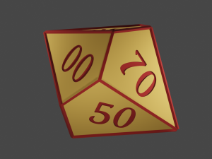 rol rpg dice 3D Baskı Modeli