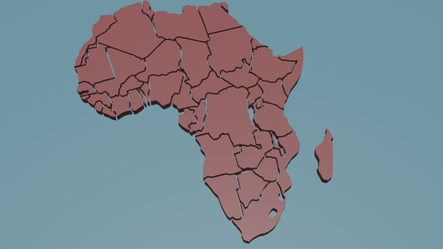 africa 3D 프린트 모델 .c4d .max .obj .3ds .fbx .stl .blend 