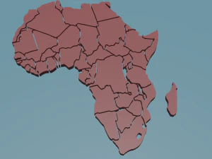 África Modelo de Impressão 3D