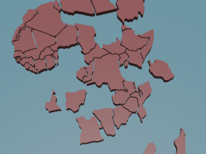africa 3D 프린트 모델
