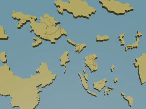 asia 3D Print Model