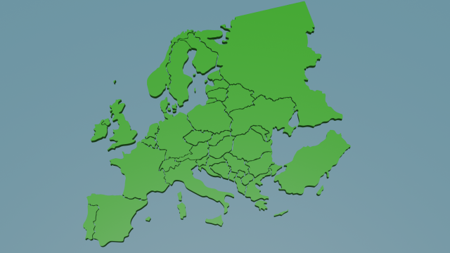 europe Modello di stampa 3D .c4d .max .obj .3ds .fbx .stl .blend 