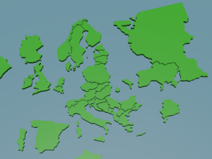 europe Modello di stampa 3D
