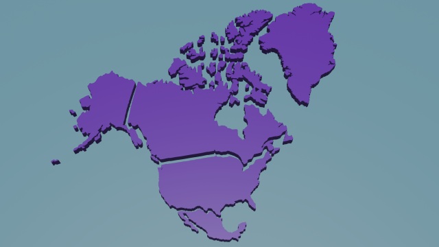 north america Modelo de impresión 3D .c4d .max .obj .3ds .fbx .stl .blend 
