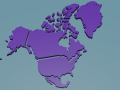 north america 3D 프린트 모델