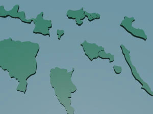 south america 3D Print Model