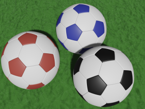 soccer-football balls Model 3D
