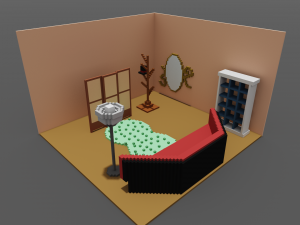 room assets and voxel version 3Dモデル
