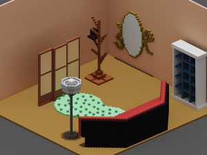 room assets and voxel version 3Dモデル