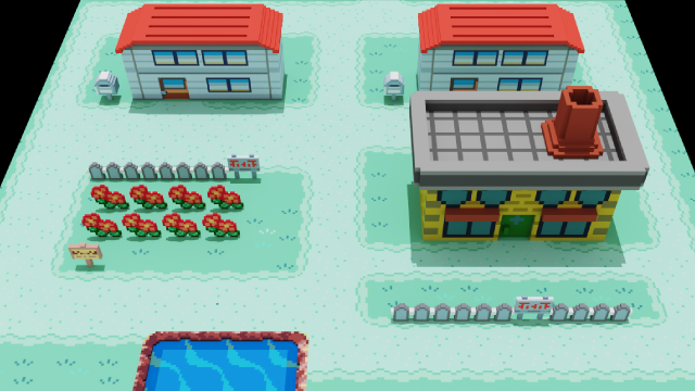 Pallet Town  Pokemon firered, Pokemon, Pixel art pokemon